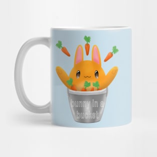 Bunny in a bucket, cute rabbit in a bucket with carrots Mug